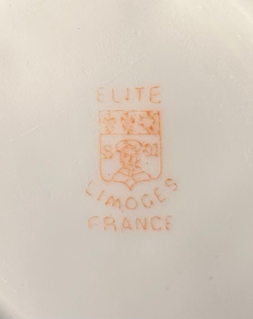 Set of 4 Late 19th Century French Art Nouveau Limoges Bawo & Dotter Elite Gilded Hand-Painted Floral Motifs Leaf-Form Trinket Dishes