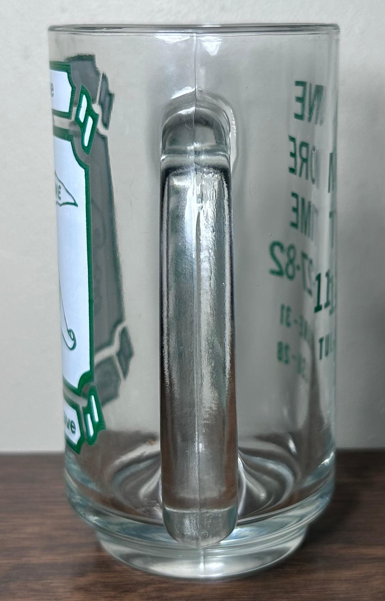 Vintage 1982 Tulane Green Wave vs. LSU Tigers Football One More Time Glass Mug