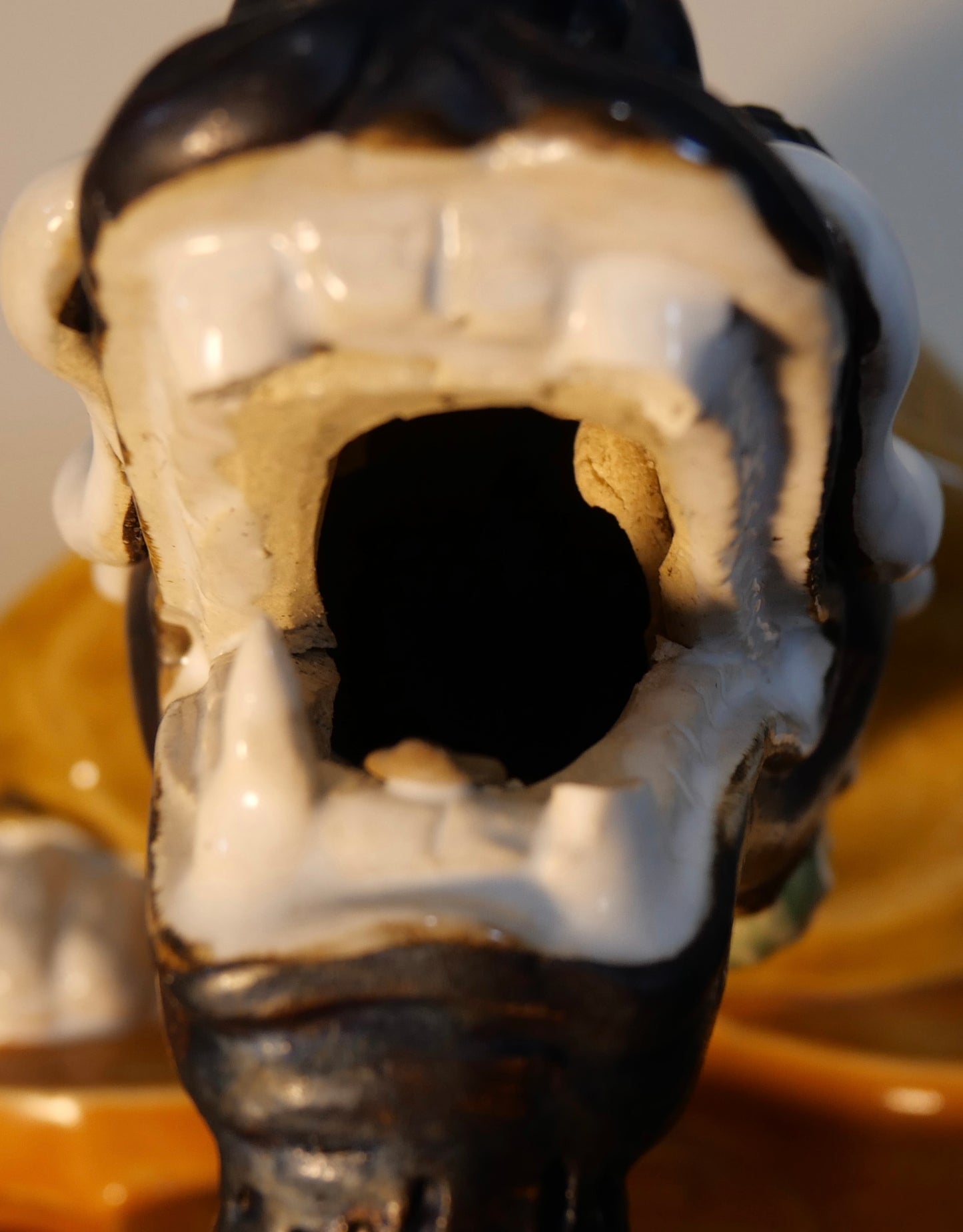 Vintage Mid 20th Century Chinese Shiwan Pottery Feng Shui Dragon Turtle Sculpture