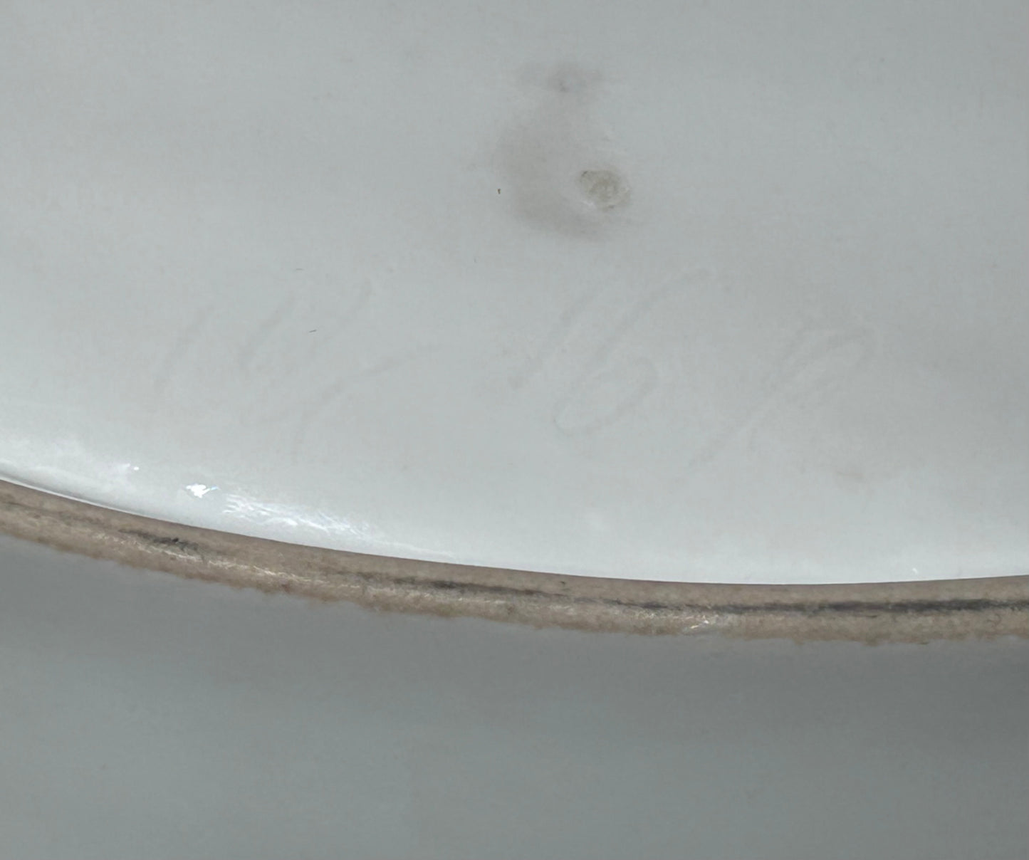 Circa 1900 French White Ironstone China Gigot Roasted Lamb Meat Oval Platter