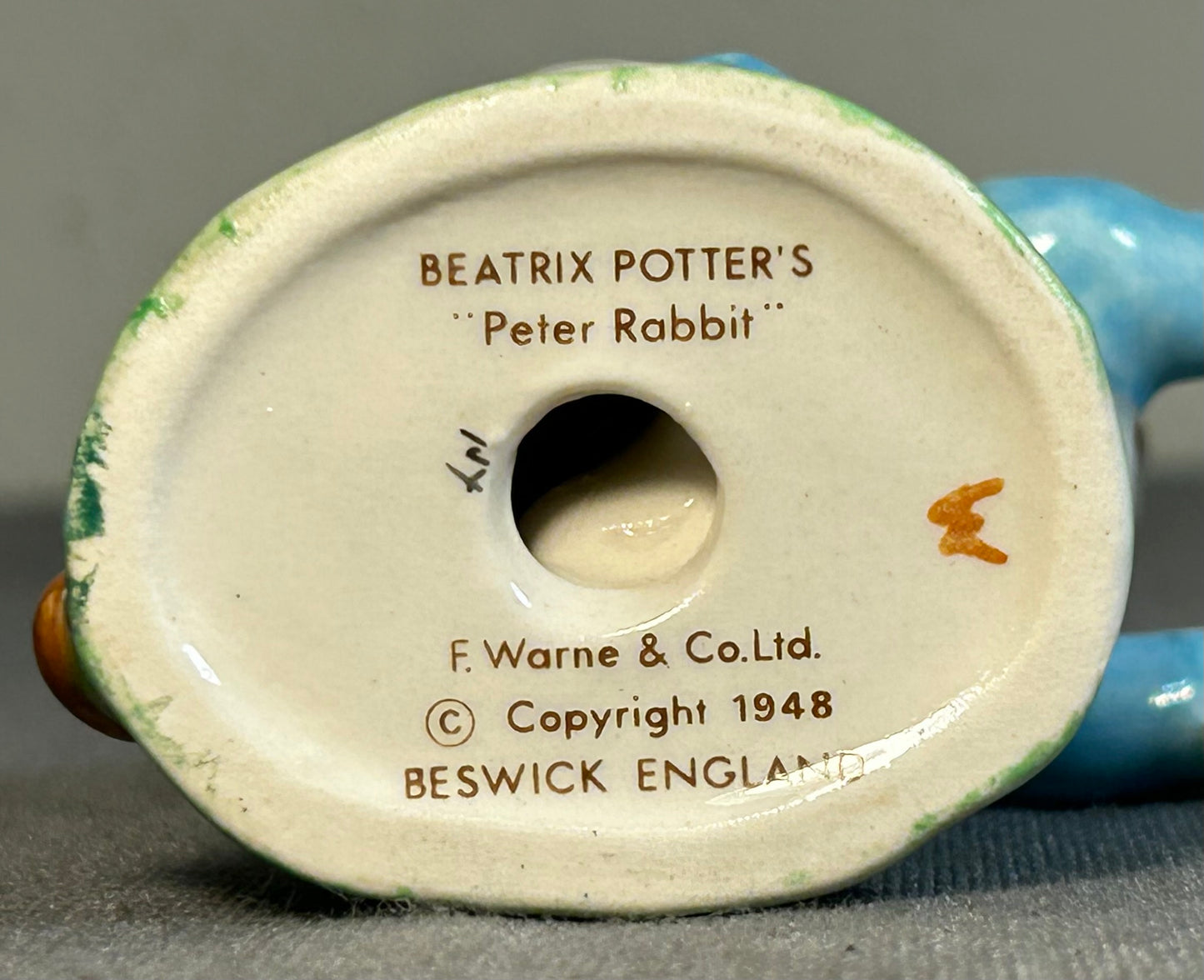 Vintage 1970’s English Beswick Ceramic Beatrix Potter Peter Rabbit Figurine (Retired)