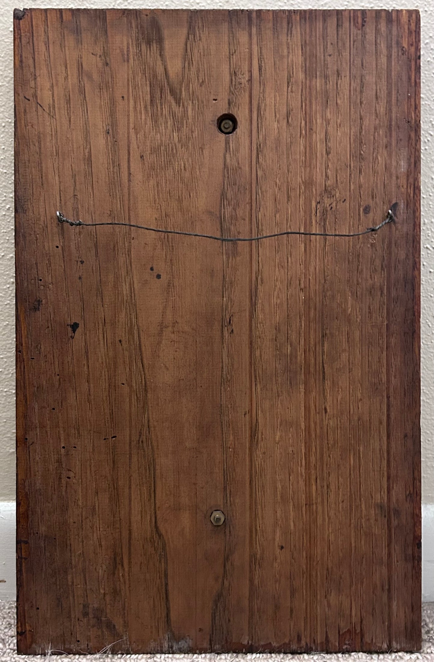 Vintage American Mid 20th Century Bernie Cooper Copper Repousse Raised Relief Joe Louis Boxer Caricature Portrait Sculpture on Wood