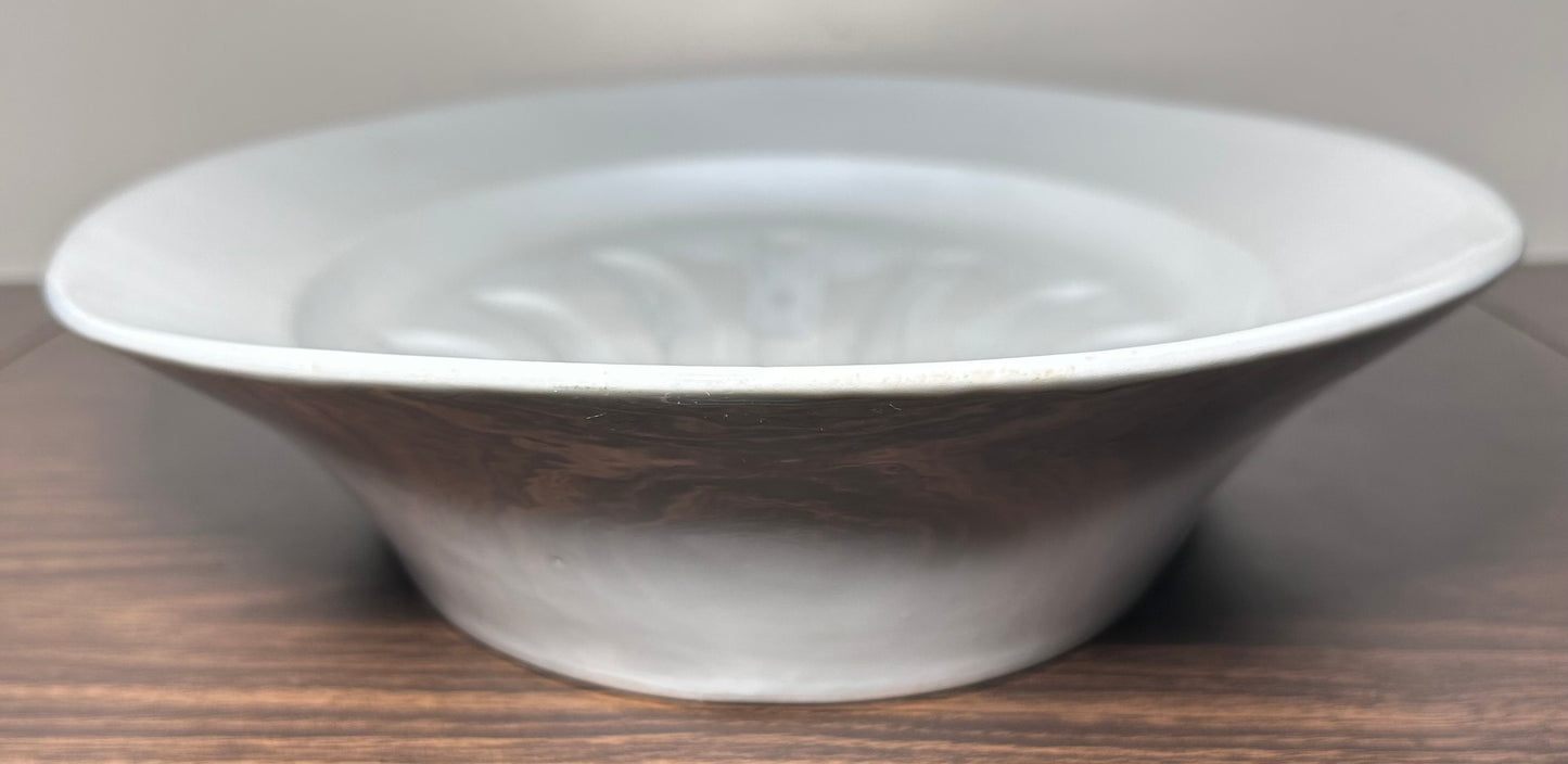 Circa 1900 French White Ironstone China Gigot Roasted Lamb Meat Oval Platter
