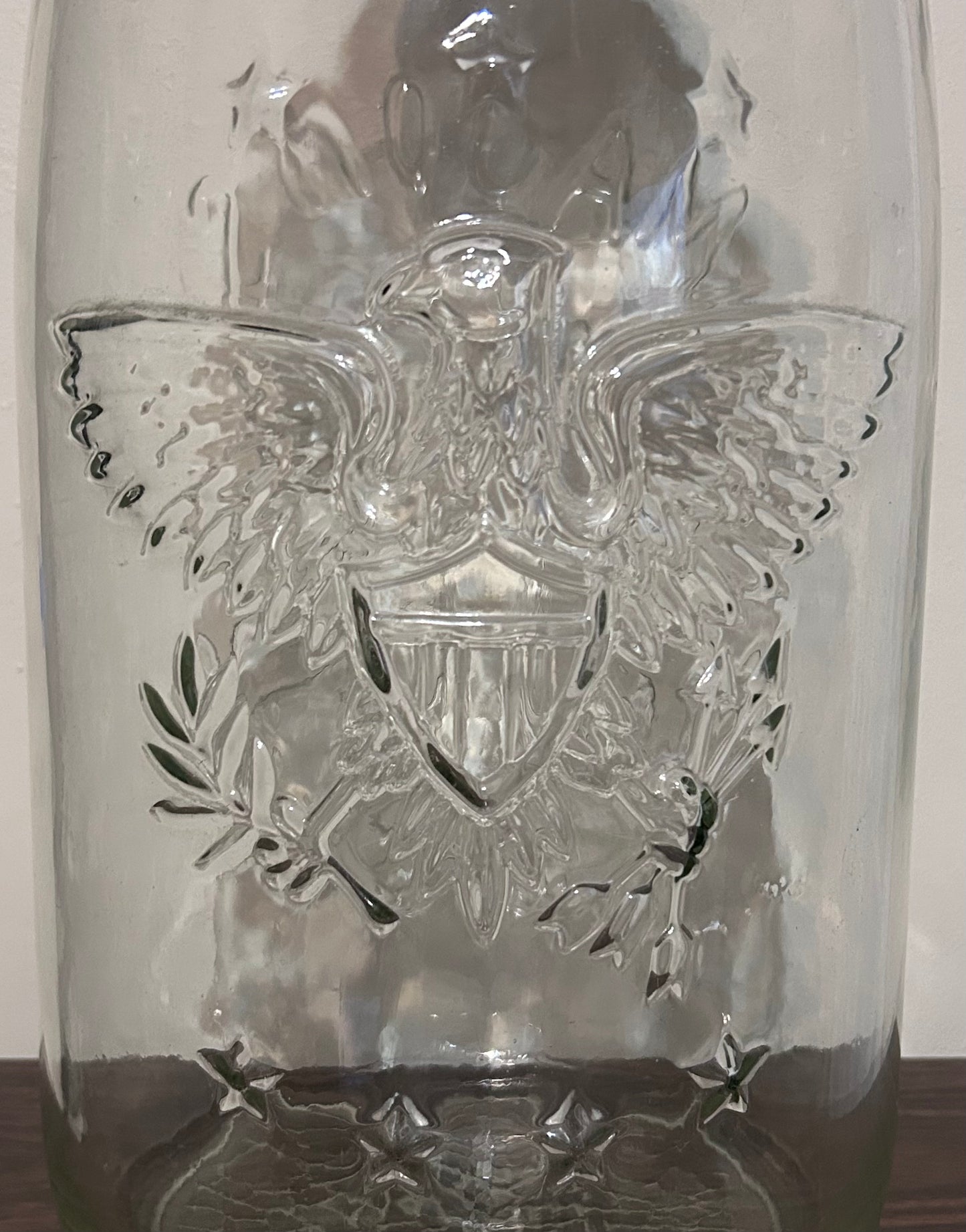 Vintage Circa 1975 American Owens-Illinois Clear Glass 4-Gallon Mason Jar with Lid