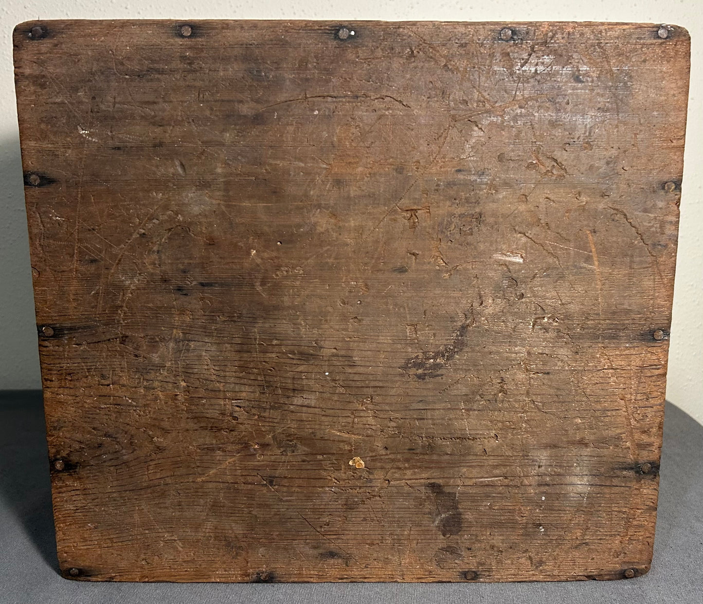 Late 19th Century American Primitive Pine Wood/Iron Latch Ballot Box