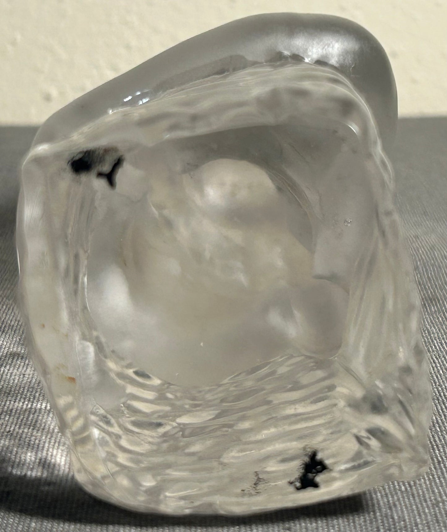 Vintage 1960’s Swedish Mid Century Modern Paul Kedelv for Reijmyre Glasbruk Art Glass Mermaid Sculpture Figurine