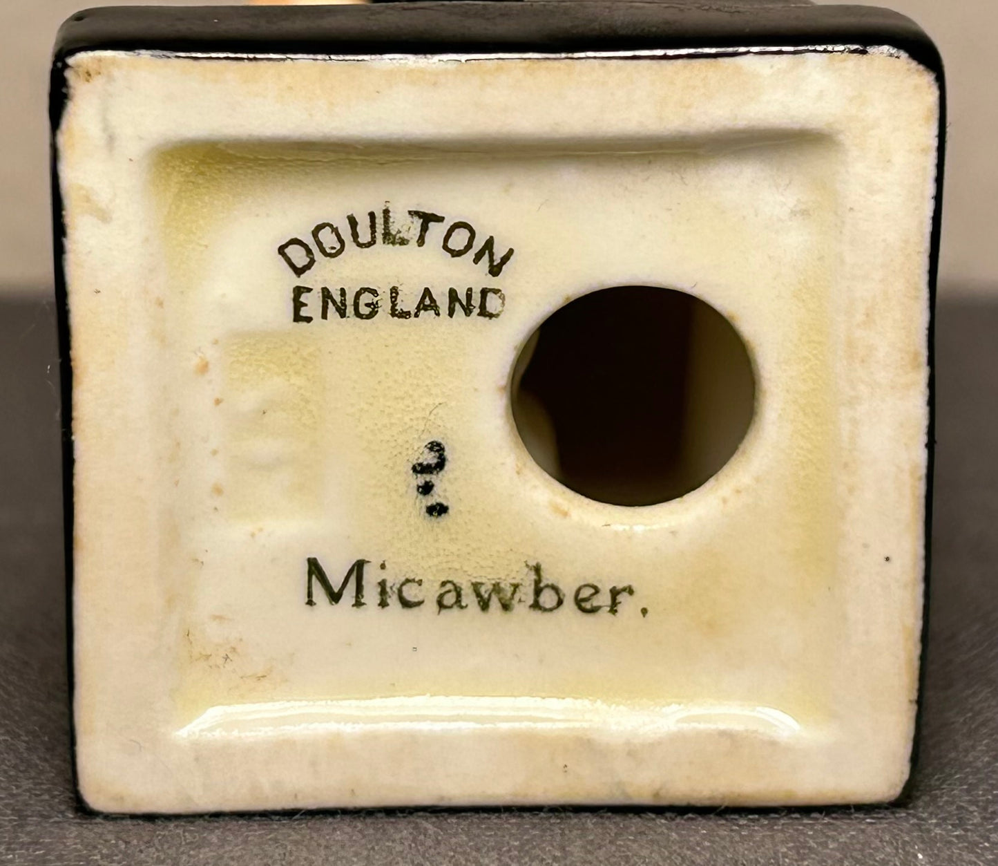 Late 19th Century English Royal Doulton Porcelain Mr. Micawber Figurine