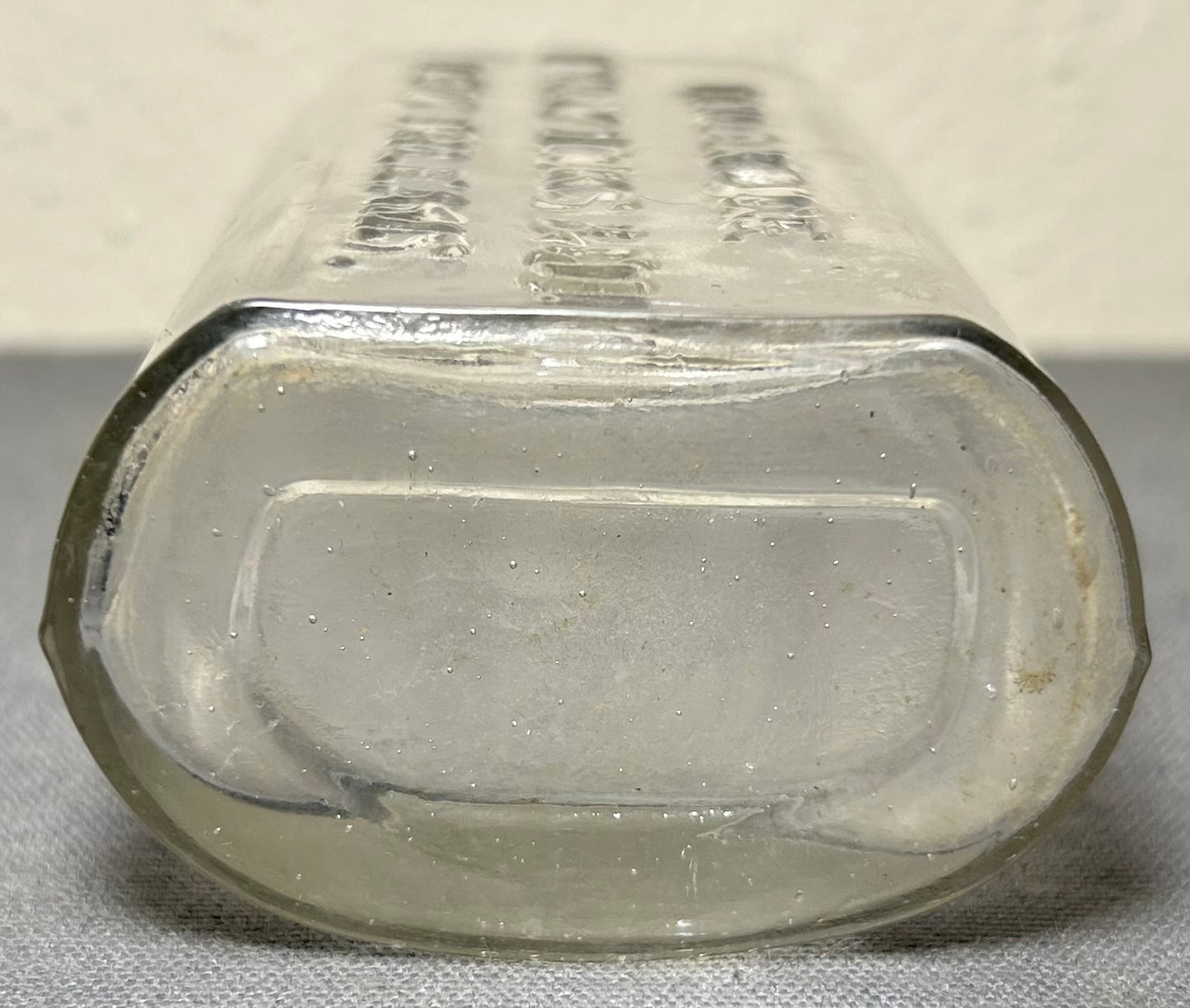 Circa 1900 American New Orleans Finlay Dicks & Co. Chillifuge Clear Glass Medicine Bottle