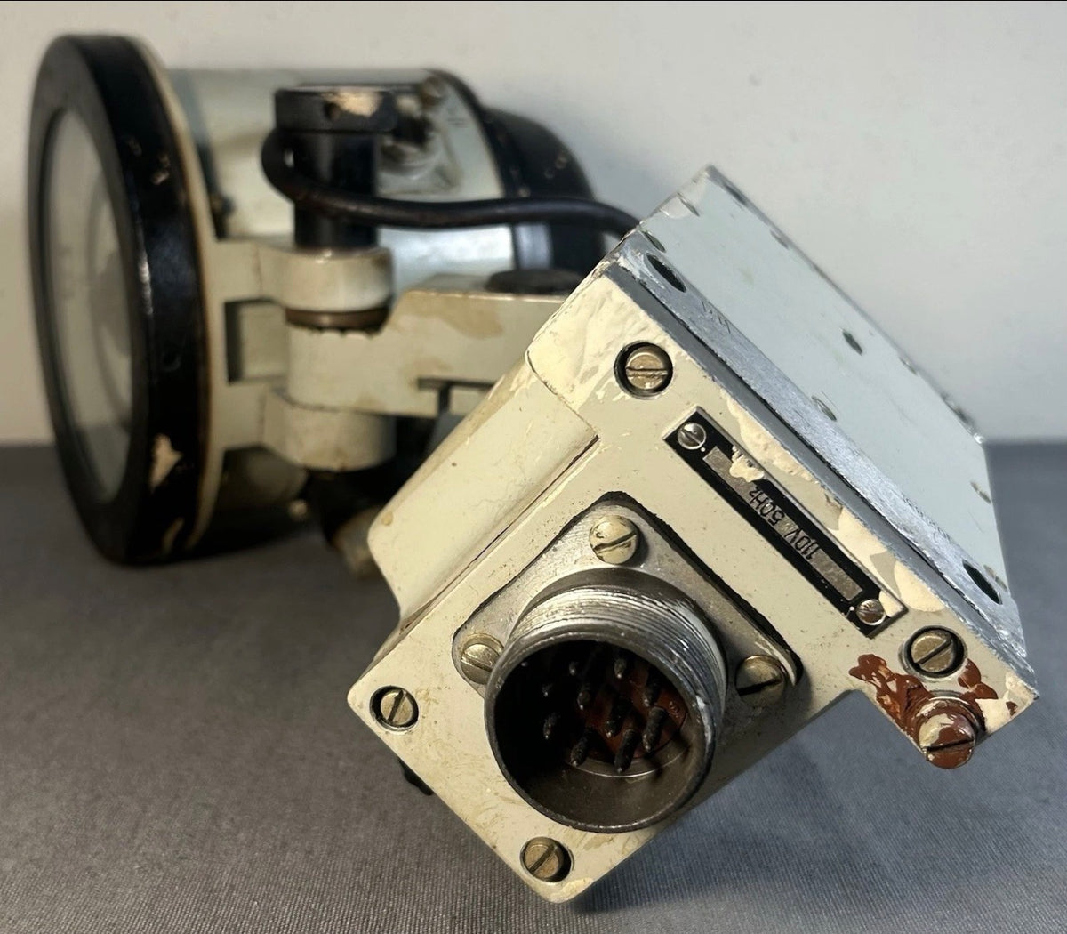 Vintage 1983 Soviet Union Navy Ship Course Repeater Navigational Display Instrument