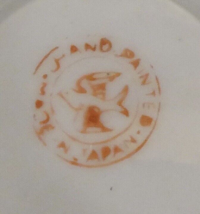 Pair of Mid 20th Century Japanese Lusterware Porcelain Leaf Motifs Candlesticks