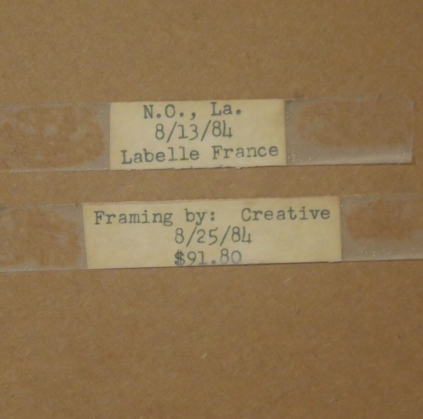 Pair of Vintage French Hunting Scene Framed Tapestries from 1984 New Orleans World's Fair