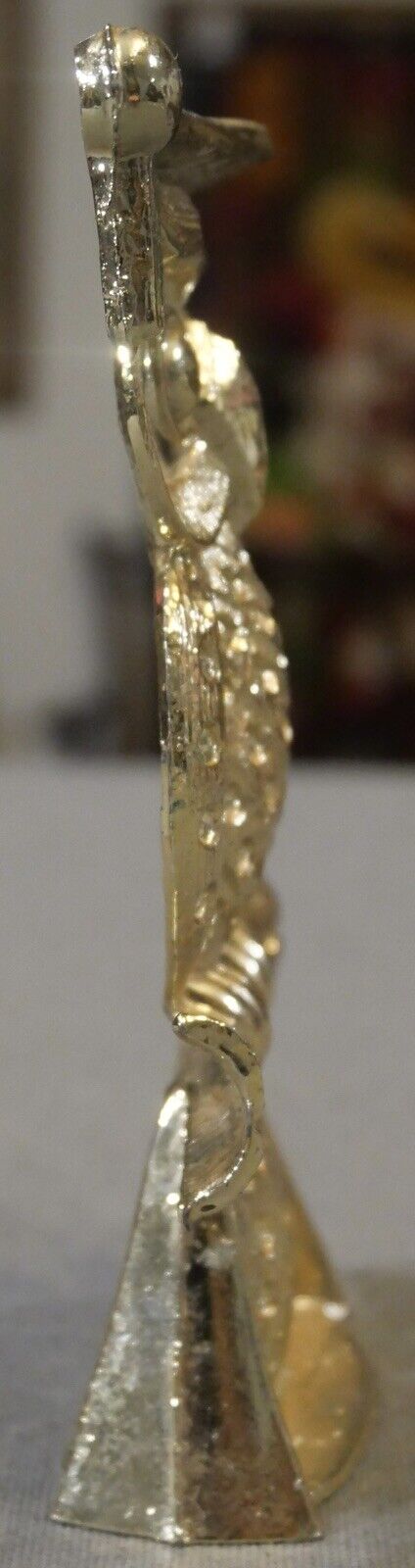 Vintage 1970's Metal Graduating Owl with Diploma Earring Holder
