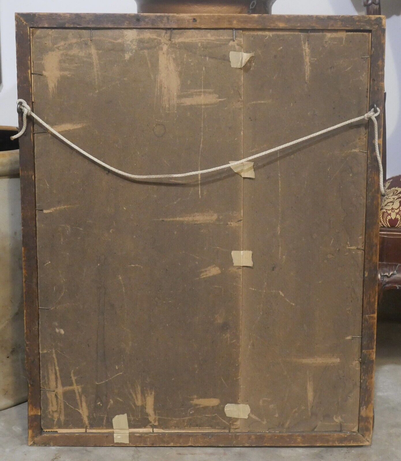 Circa 1900 Austrian Victorian Male Soldier in Uniform Framed Charcoal Portrait Drawing