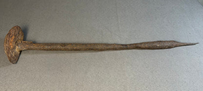 Late 19th Century American Primitive Hand-Forged Wrought Iron Stake