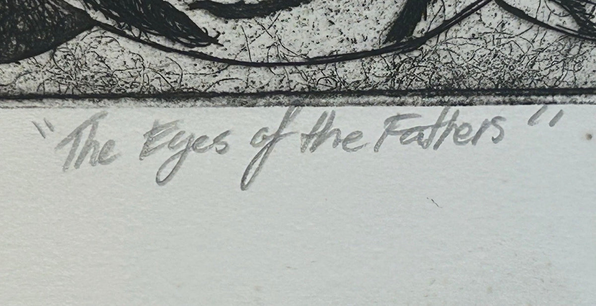 Sean Gardner - “The Eyes of the Fathers” Signed Limited Edition Intaglio Etching (#1/1) (Louisiana)