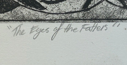 Sean Gardner - “The Eyes of the Fathers” Signed Limited Edition Intaglio Etching (#1/1) (Louisiana)