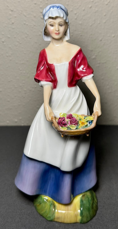 Vintage 1989 English Royal Doulton Porcelain Dawn Figurine (HN 3528) (Retired)