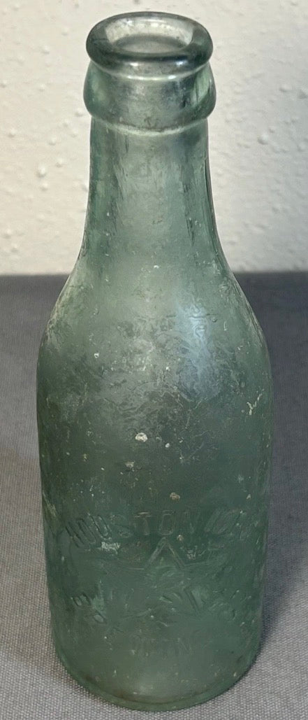 Early 20th Century American Houston Ice & Brewing Co. Aqua Glass Beer Bottle