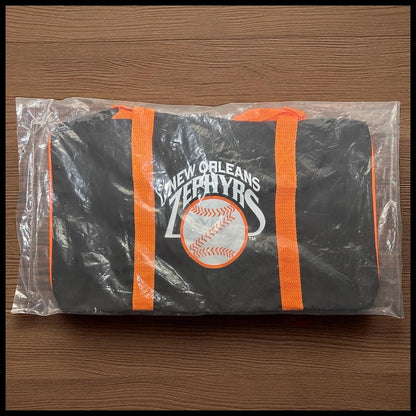 Vintage New Orleans Zephyrs Baseball Souvenir Duffel Bag (Unopened)