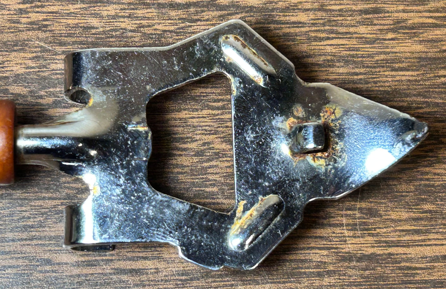 Vintage 1960's American Mid Century Modern Bakelite Faux Horn Handle/Metal Bottle Opener