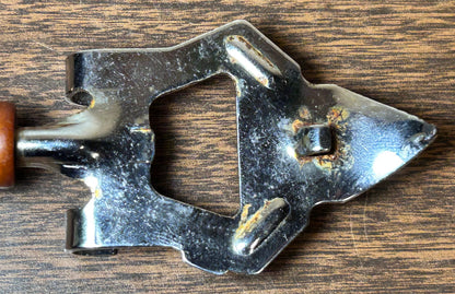 Vintage 1960's American Mid Century Modern Bakelite Faux Horn Handle/Metal Bottle Opener