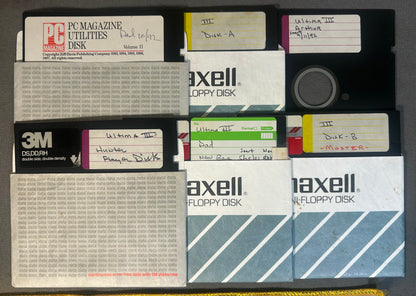 Vintage 1983 Exodus: Ultimata III Complete Big-Box PC Video Game Published by Origin Systems