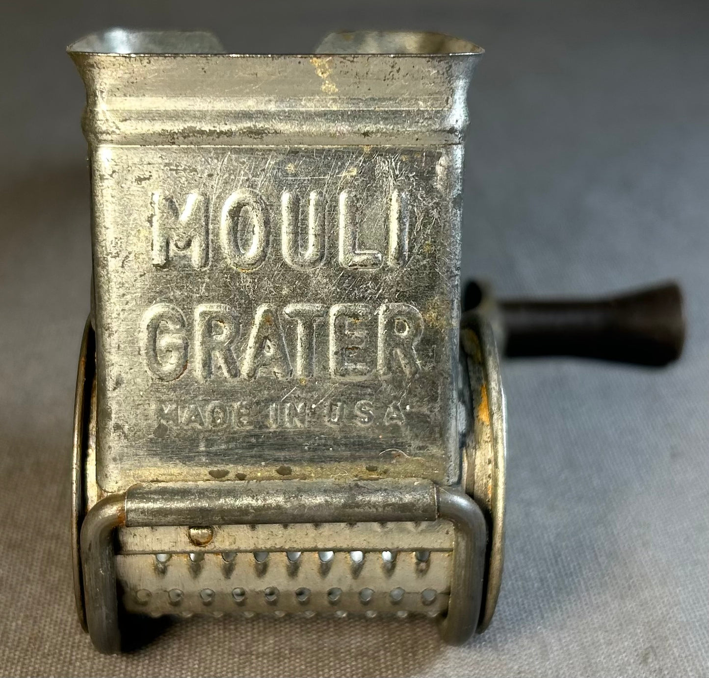 Vintage 1950’s American Mouli Metal Rotary Hand Grater Kitchen Tool