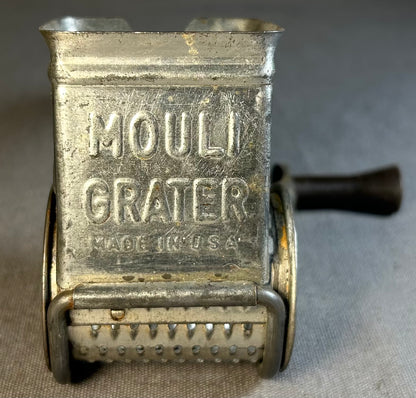 Vintage 1950’s American Mouli Metal Rotary Hand Grater Kitchen Tool
