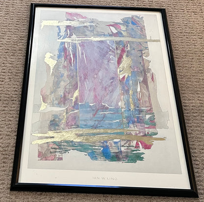 Vintage 1990 Ian W. King - “Storm” Framed Print Printed in Verkerke Gallery, Netherlands