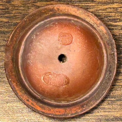 Vintage 1990’s Chinese Yixing Zisha Clay Koi Fish Form Teapot