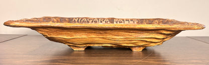 Vintage 1960’s American Arrow Novelty Co. Niagara Falls Faux Wood Composite Souvenir Tray
