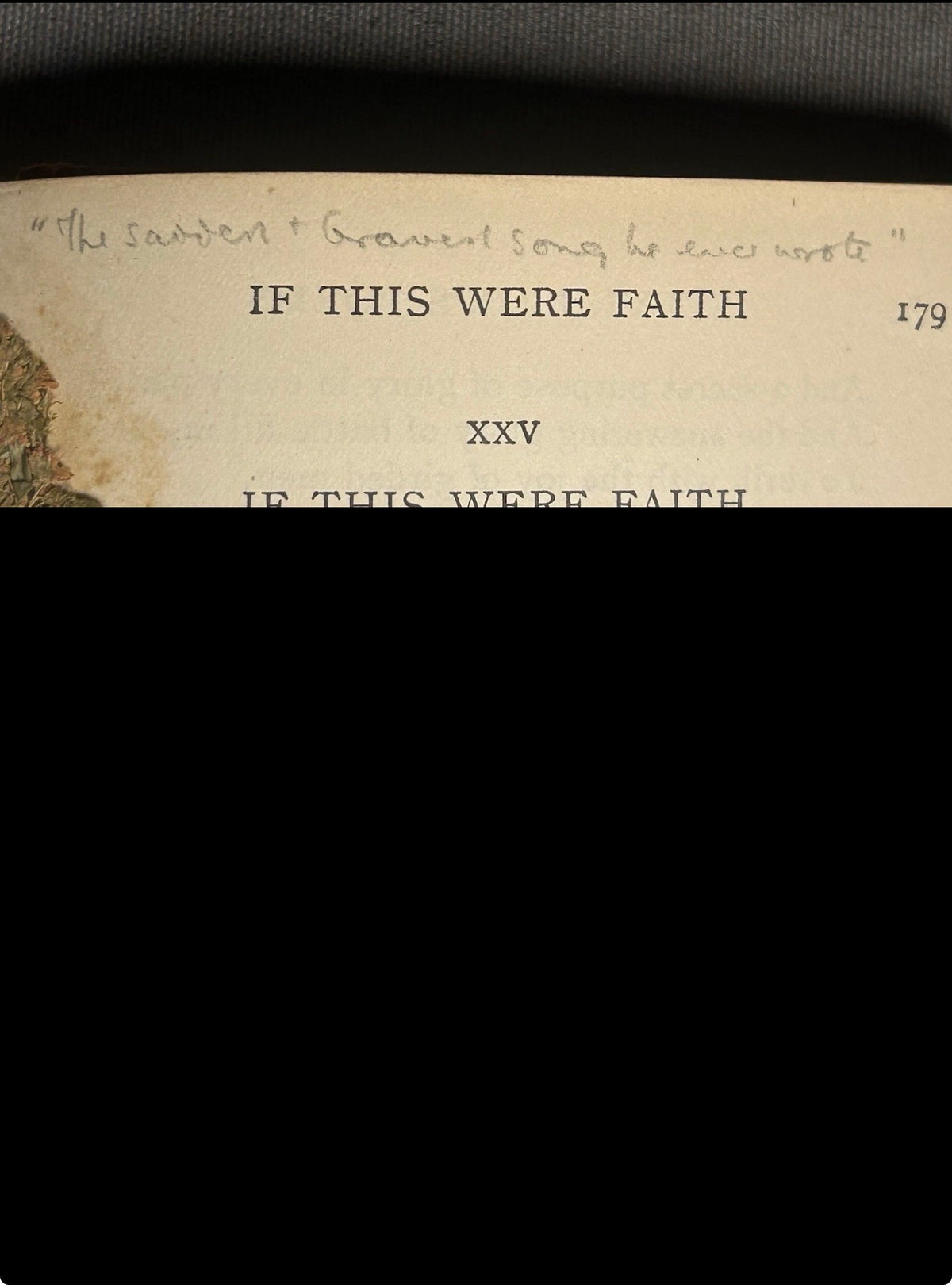 1909 “Poems” by Robert Louis Stevenson Leather-bound Book with Pressed Wildflower Specimens