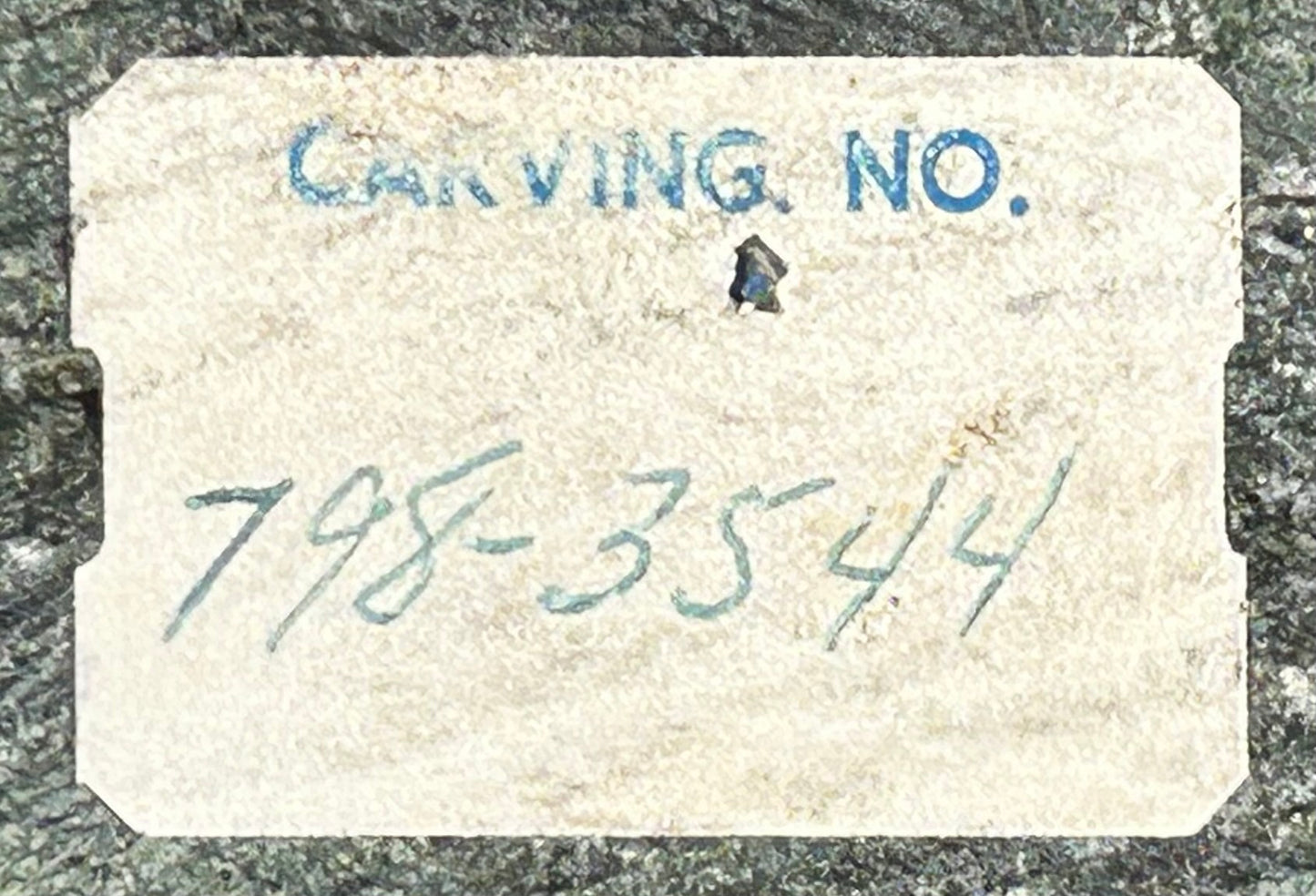 Vintage Canadian Inuit Beluga Whale Serpentine Stone Carving by Nooshoota Paduq (1979)