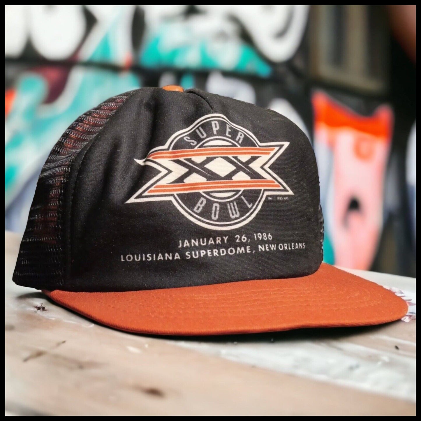 1986 Super Bowl XX Hat Signed by Stan "The Man" Musial (New Orleans)