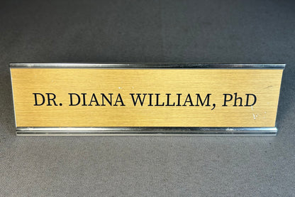 Leverage: Redemption Television Show Dr. Diana William, PhD Desk Nameplate Screen-Used Prop