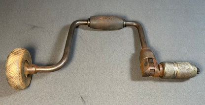 Vintage 1950’s American Stanley Handyman Bit Brace Hand Drill Woodworking Tool