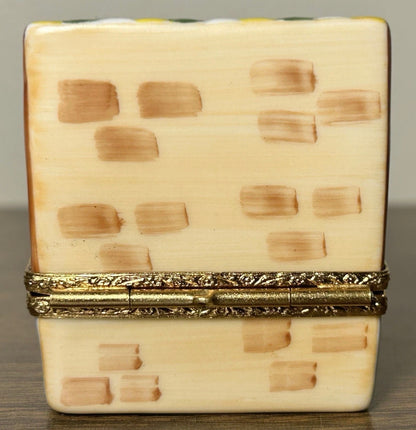 Vintage 1990’s French Limoges Hand-Painted Limited Edition Librairie Chez Victor Bookstore Trinket Box
