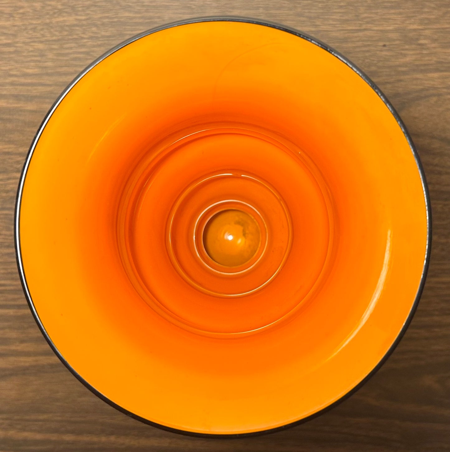 1930’s Czechoslovakia Art Deco Tango Glass Footed Trumpet Vase