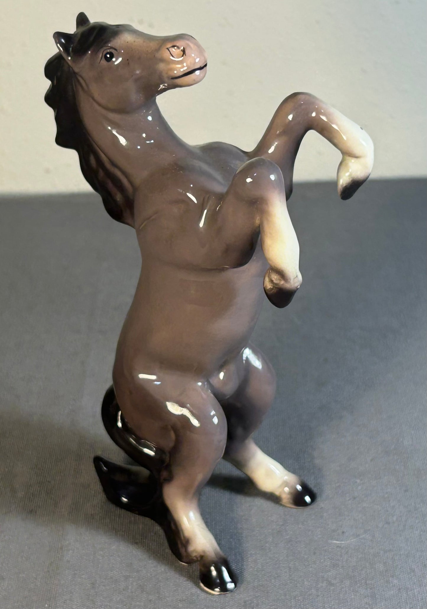 Vintage 1960’s Ceramic Rearing Horse Figurine Made in Japan