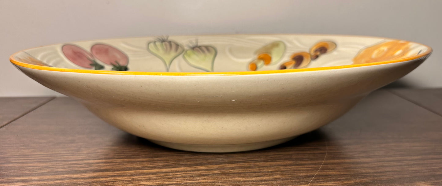 Vintage 1970’s American Los Angeles Potteries Mid Century Modern Ceramic Spaghetti Bowl (#510)