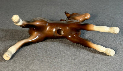 Vintage 1961-1973 English Beswick Pottery Ceramic Large Stretched Foal Horse Figurine