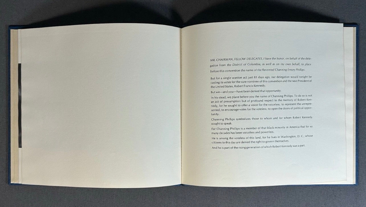 Vintage 1968 “A Nomination for the Presidency of the United States” Hardcover Book by Phillip M. Stern (Limited Edition #1/100) (Signed Copy) (Personalized to Barbara and Timothy Boggs)