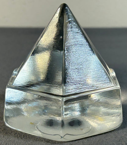 Vintage 1980’s American Clear Glass Ship’s Deck Prism Light Replica
