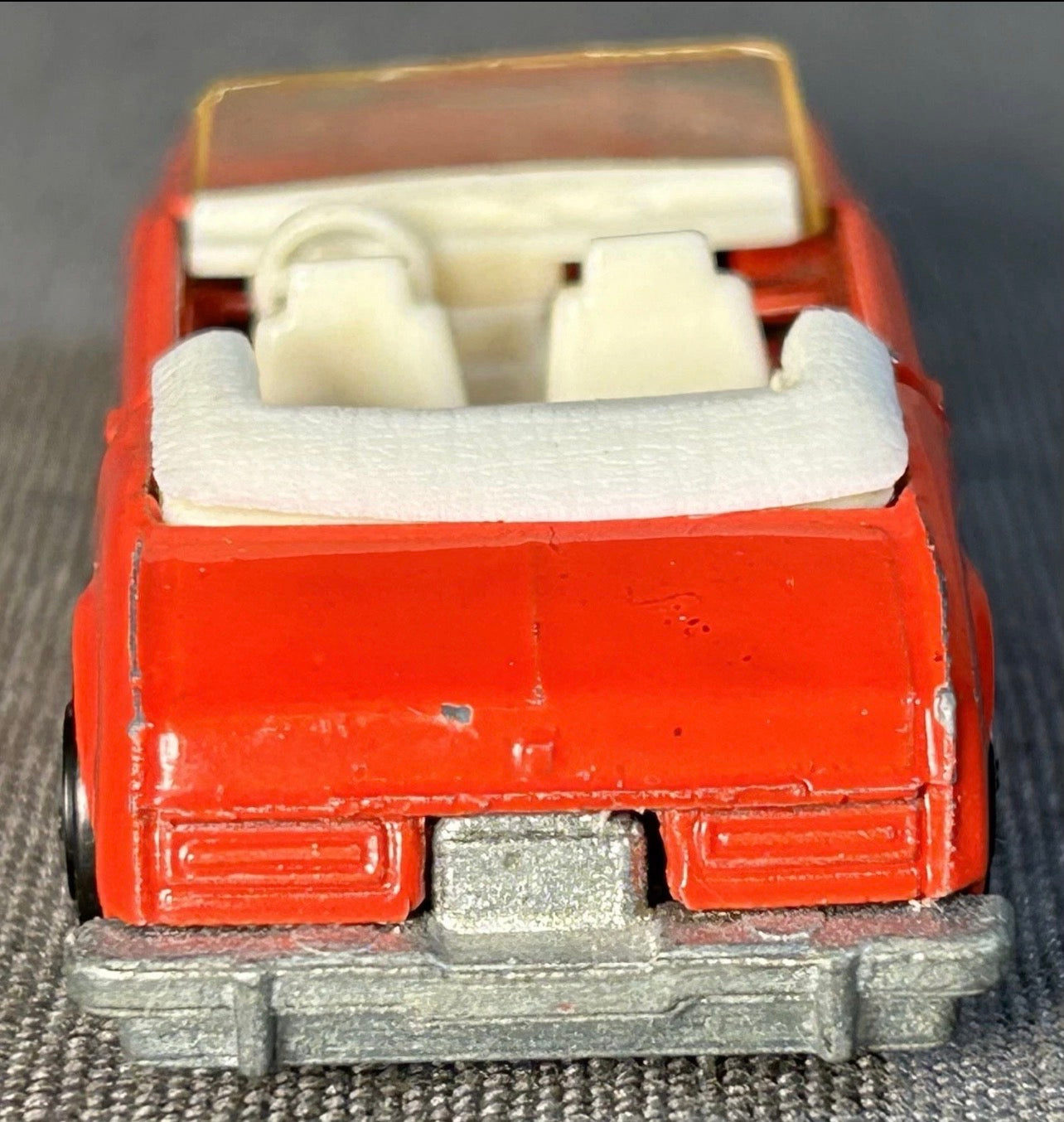 Vintage 1984 Road Champs Red Buick Riviera Convertible Diecast Toy Car