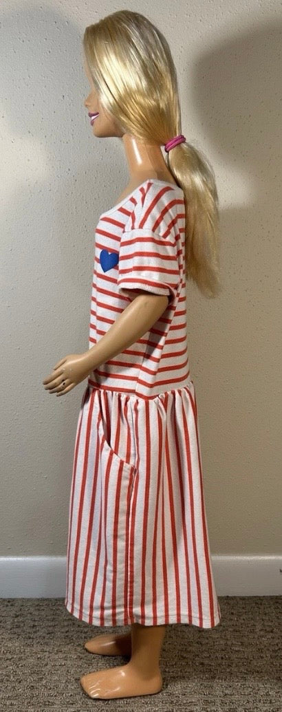 Vintage 1992 Mattel My Size Barbie Doll Made in Mexico with Contemporary Dress