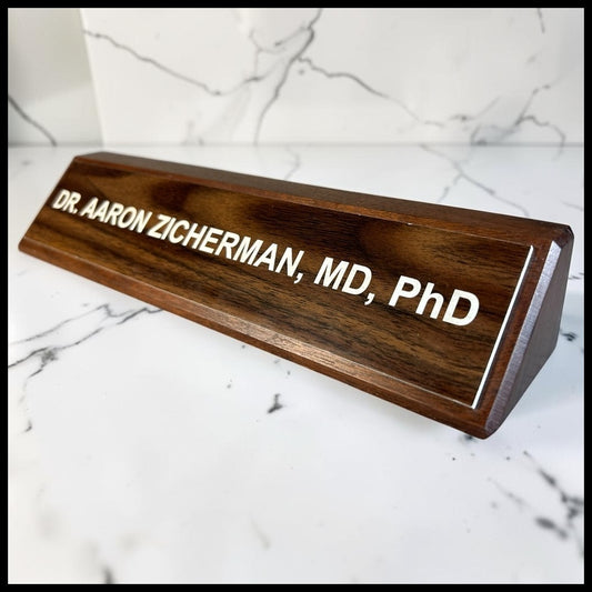 Black Bird Apple TV+ Television Show Miniseries Dr. Aaron Zicherman Wooden Desk Nameplate