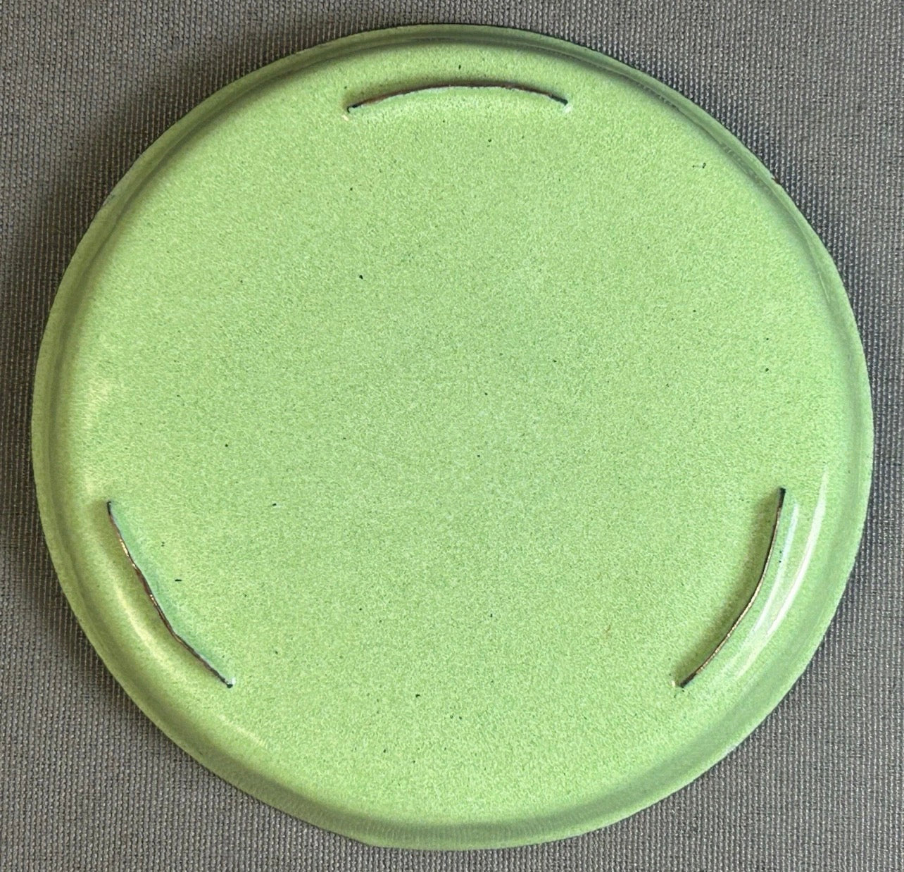 Vintage 1950’s Chinese Canton Enamel on Copper Hand-Painted Court Ladies Motif Trinket Dish