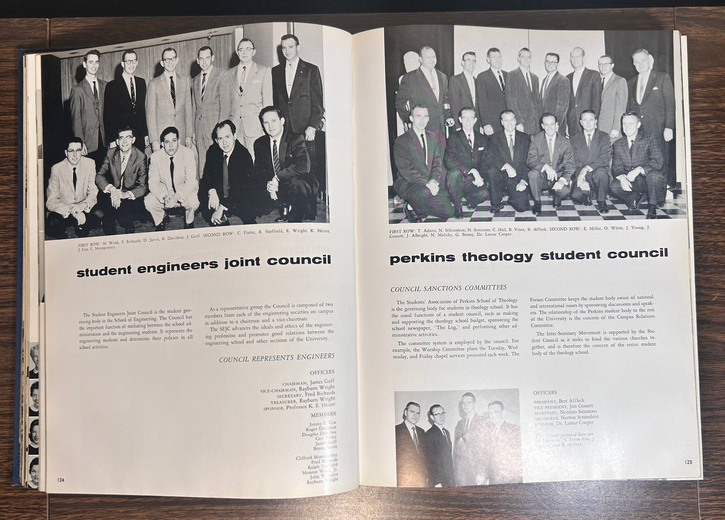 Vintage 1958 Southern Methodist University Mustangs Rotunda Hardcover Yearbook