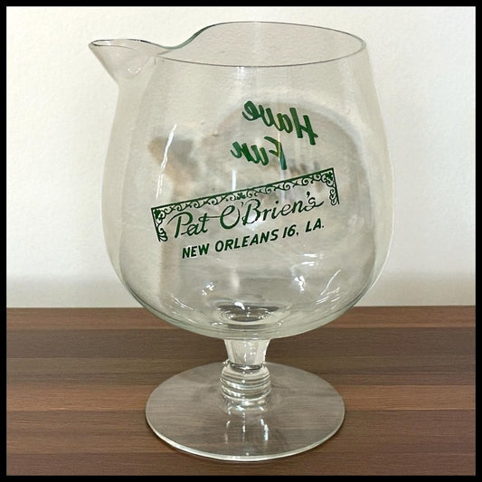 Vintage 1950’s Pat O’Brien’s New Orleans 16 Brandy Snifter Glass