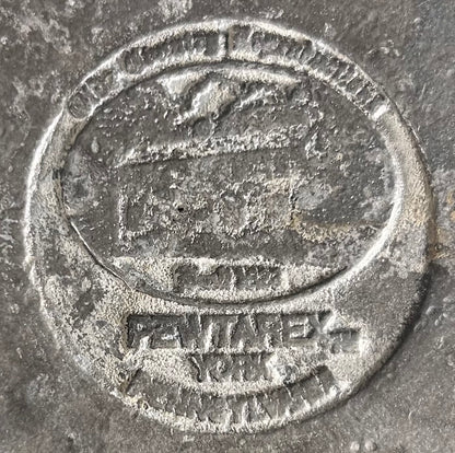 Vintage Mid 20th Century Lafayette Insurance Company New Orleans, Louisiana Pewtarex Metal Receipt Tray